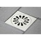 Kingston Brass Watercourse Sunburst 4" Square Grid Shower Drain, Nickel BSF4161PN - alternate 2